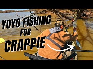 YO-YO FISHING FOR CRAPPIE! Simple way to catch fish from a kayak! (CATCH & COOK)