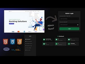 Complete Responsive Banking Website With Admin Panel Using HTML/CSS/JS/PHP/MySQL