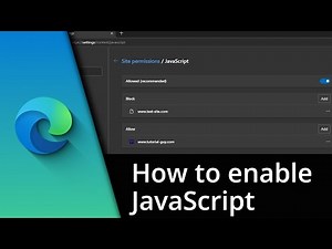 How to enable Javascript on Edge | Disable Javascript in Edge ✅ Tutorial