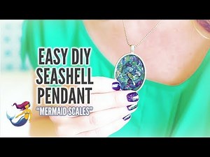 EASY DIY SEASHELL PENDANT: simple jewelry craft