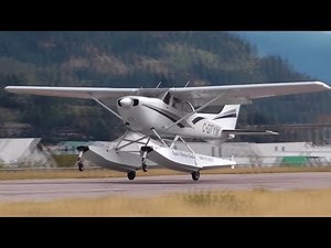 Cessna 172 Seaplane Takeoff
