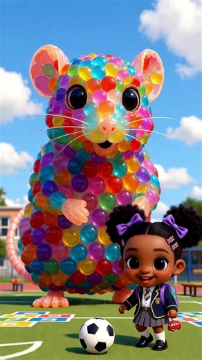 A modern mouse revealed from candy statue || kids learning video #us #baby #animation #cartoon #candy