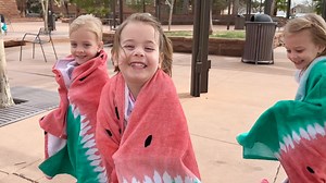 Quints Pick Out Swimsuits - Spring Splash Pad Fun | Jamie Scott- Quintessentials