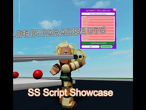 (Reuploaded) Life in paradise UTG | Roblox SS Script showcase