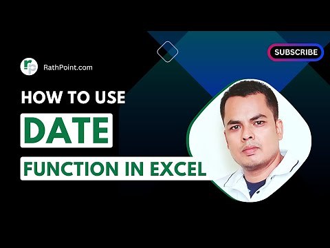 How to use DATE Function in Excel