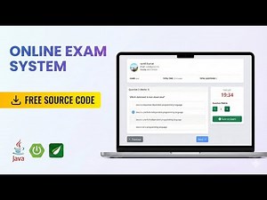 Online Exam System Project in Java Spring Boot | Free Source Code | Exam Portal Project