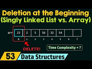 Deletion at the Beginning (Single Linked List vs. Array)