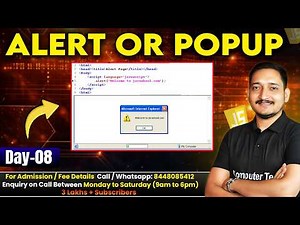 #8 JavaScript Alert or POPUP | JavaScript Tutorial for Beginners | Computer Tech Academy