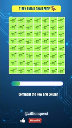 95% people CAN'T find the different T-Rex🦖🔍#shorts #emojichallenge #trex #trending #oddoneout #viral