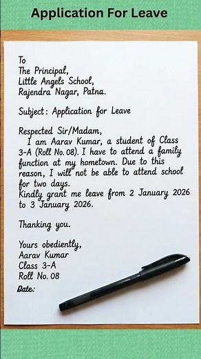 Application For Leave