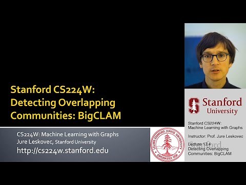 Stanford CS224W: ML with Graphs | 2021 | Lecture 13.4 - Detecting Overlapping Communities