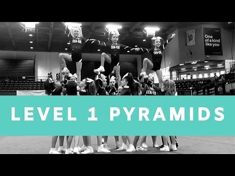 Level 1 cheerleading pyramids