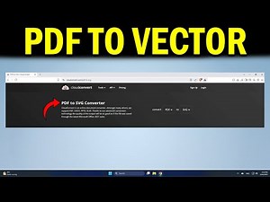 How To Convert a PDF To a Vector File