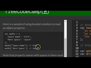 Accessing Objects Properties with Bracket Notation, freeCodeCamp Basic Javascript