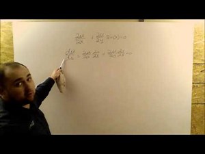 PDE 1 Solving A First Order Linear Homogeneous Partial Differential Equation