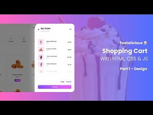 Build Shopping Cart 🛒 With HTML, CSS, & JS | Step By Step Tutorial