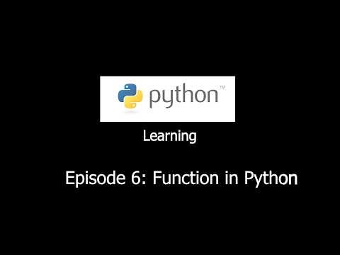 Learning Python with me. Episode 6: Function In Python