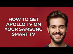 How To Get Apollo Tv On Your Samsung Smart Tv - UPDATED!