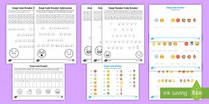 F-2 Emoji Crack the Secret Code Maths Activity Pack