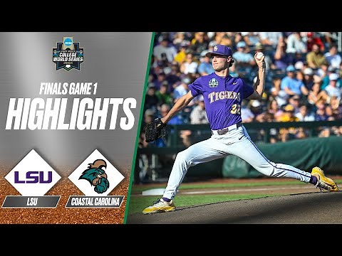 LSU vs. Coastal Carolina: 2025 Men's College World Series Finals Game 1 | Extended highlights