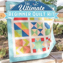 The Ultimate Beginner Quilt Kit | Featuring Bella Solids by Moda Fabrics