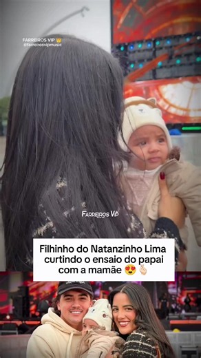Filhinho do Natanzinho Lima curtindo o ensaio do papai com a mamãe 😍🫰🏻 #natanzinholima #ensaio #dvd #filho