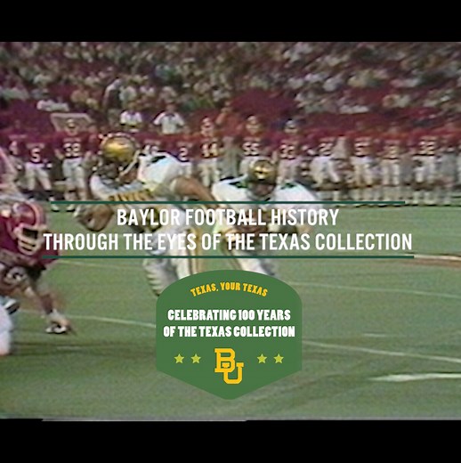 From old photos & programs to recordings of "The Grant Teaff Show," The Texas Collection holds a surprising amount of Baylor Football history. 🐻🏈 As we celebrate the Texas Collection's 100th anniversary, here's a look inside their archives: | Baylor University