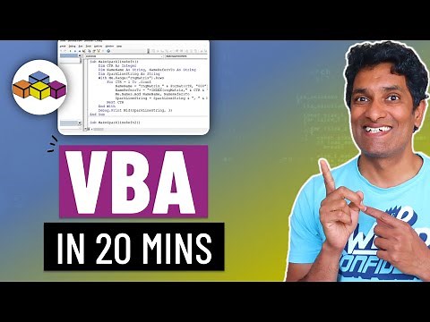 Learn VBA & Excel Macros in 20 minutes - with code samples 👨‍💻