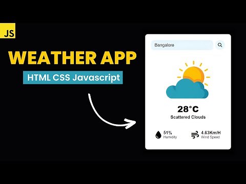 Weather App using HTML CSS and JavaScript