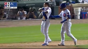 Javy Baez hit a walk off vs Cincinnati Reds pitcher Amir Garrett and IMMEDIATELY let him know about it 👀 👀. (via Chicago Cubs) | MLB on FOX