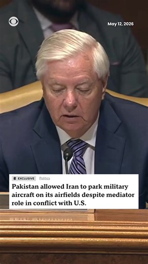 Sen. Lindsey Graham (R-SC) questioned U.S. military officials after a CBS News report that Pakistan may be allowing Iranian military aircraft to use its airfields, potentially shielding them from U.S. strikes. Graham said if true, it raises doubts about Pakistan’s role as a mediator, adding, “No wonder this damn thing is going nowhere.” The U.S. officials, who all spoke only under condition of anonymity to discuss national security issues, told CBS News that days after President Trump announced 