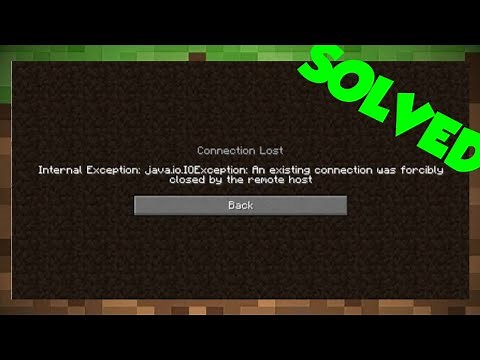 Fix Minecraft Connection Lost Internet Exception: Java .NET Socket Exception: Connection reset