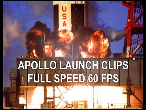 Apollo Saturn V Launch Clips | 60fps | NASA Camera Views in Realtime