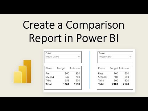 Create a Comparison Report in Power BI