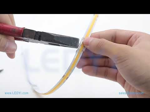 How to Cut, Connect & Power COB LED Strip Lighting | Solderless Connector Tutorial