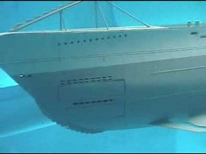 RC VII class submarine firing torpedoes