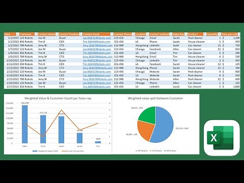 CRM Template in Excel