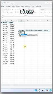 🔥 Extract Active Employee Data Instantly with Excel FILTER Function | Dynamic Arrays in Excel