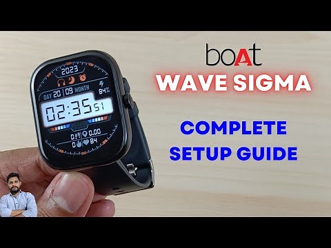 Boat Wave Sigma Smartwatch Full Setup Guide