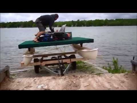 How to Build an Electric Pontoon Boat Using an Old Hobie Cat DIY
