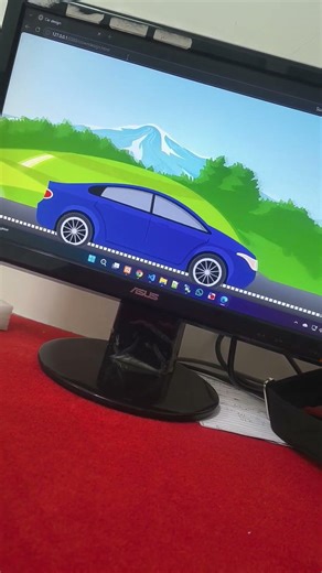 Running Car design in html css