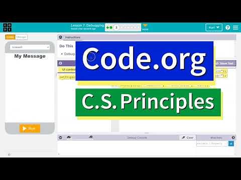 Code.org Lesson 6.2 Debugging | Tutorial with Answers | Unit 3 CS Principles