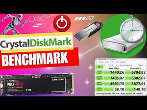 How do I test my SSD with a crystal disk?