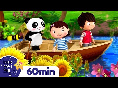 Row Row Row Your Boat | +More Nursery Rhymes and Kids Songs | Little Baby Bum