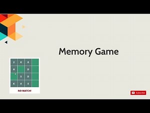 Create a Memory Game with Javascript, HTML5 and CSS3