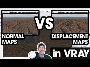 REALISTIC BUMPS AND TEXTURED SURFACES in Vray with Normal and Displacement Maps
