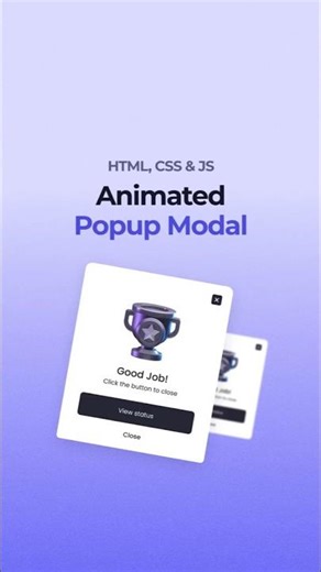 Responsive Popup Modal HTML CSS JavaScript