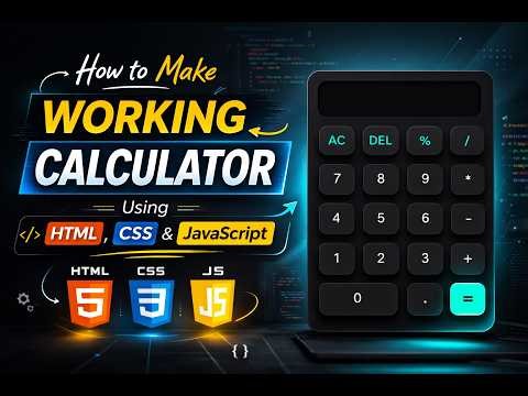 How to make a working calculator using Html, css and JavaScript