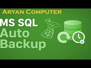 How to Set Auto Backup in MS SQL Server Database #mssqlserver #sqlserver #sqltutorial