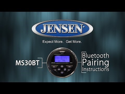 JENSEN® Marine | MS30BT Bluetooth® Pairing Instructions